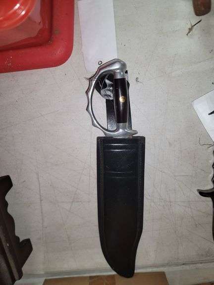 Possibly Mexican Bowie Knife With Sheath