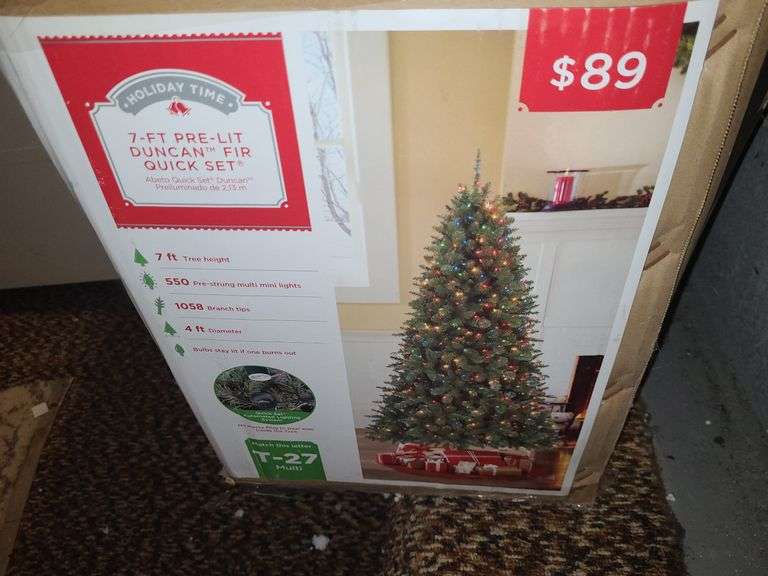 2 Christmas Trees Approx. 7' And 4'