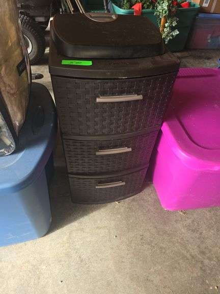 Sterilite 3 Drawer Storage Tower, House Phones, BP Monitor, Scale