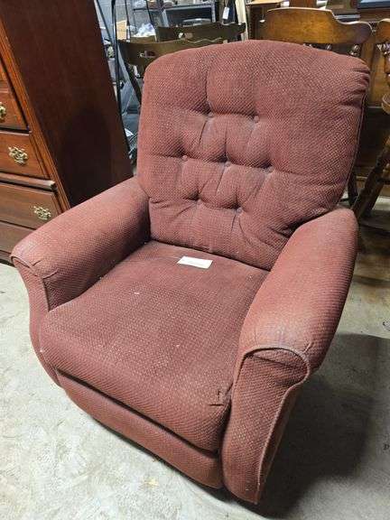 Red Reclining Rocking Chair