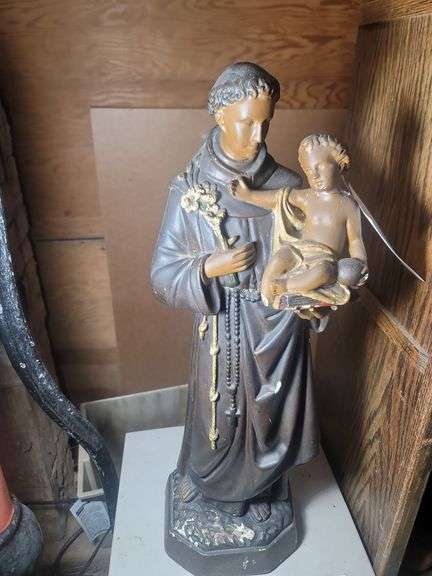 Chalkware Religious Statue