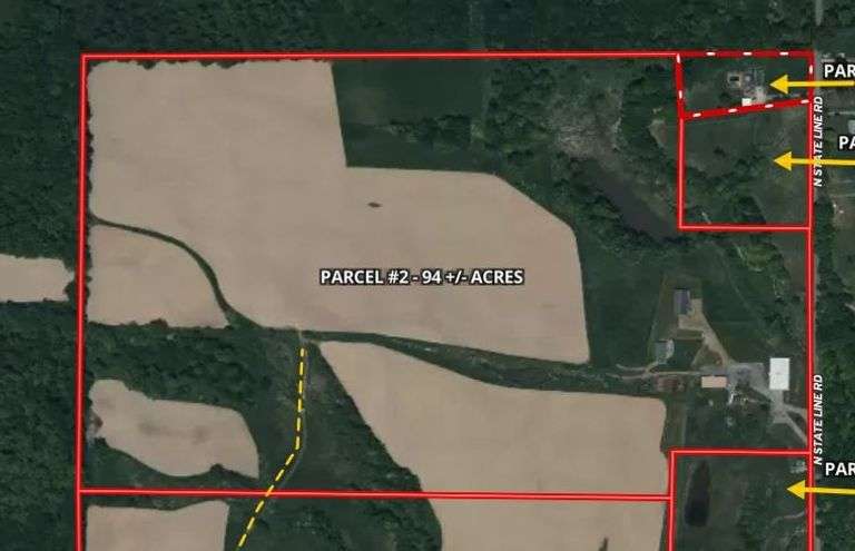 Parcel #2: Brick Home & Outbuildings on 94± Acres