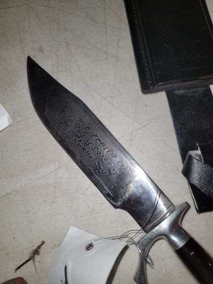 Possibly Mexican Bowie Knife With Sheath