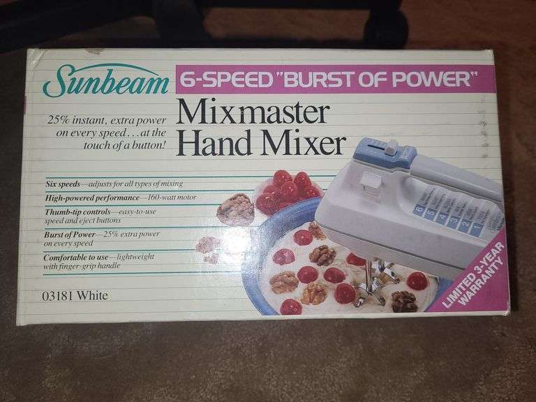 Sunbeam Hand Mixer New In Box