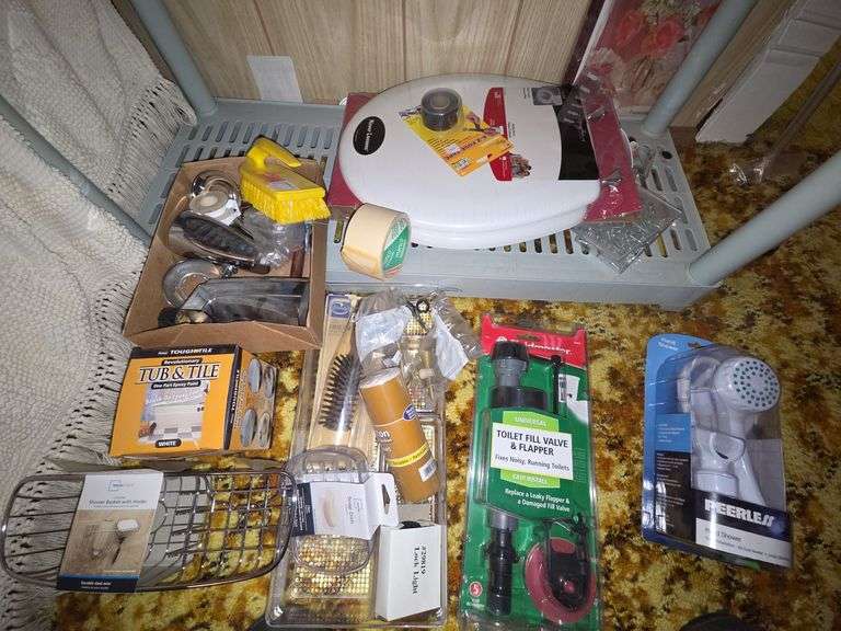 New Shower Head, Toilet Fill Valve & Flapper, Toilet Seat, Bath Tub Faucets