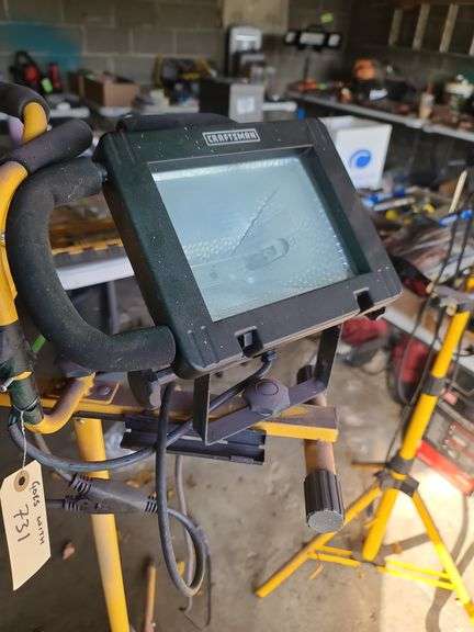 Two Work Lights on Tripods, Untested