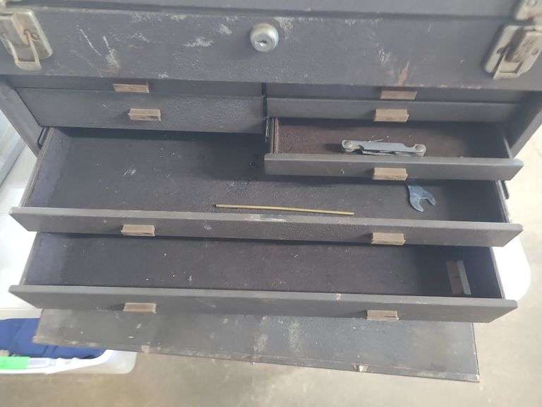 Metal Toolbox And Contents