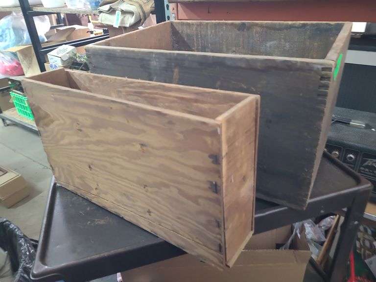 2 Wooden Crates
