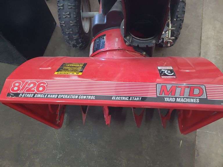 Yard Machines Snow Blower