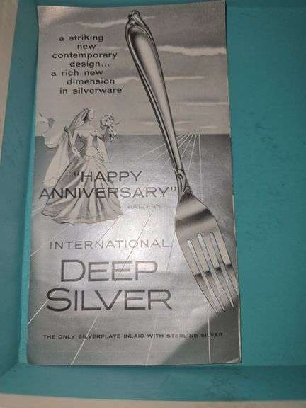 Set of Metal Skewers, International Deep Silver Tray w Spoon