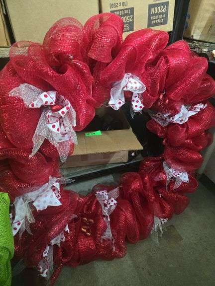 2 Large Holiday Wreaths