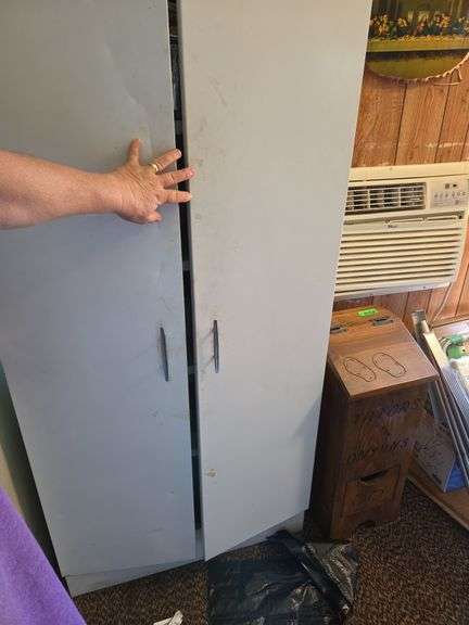 Metal Cabinet & Contents