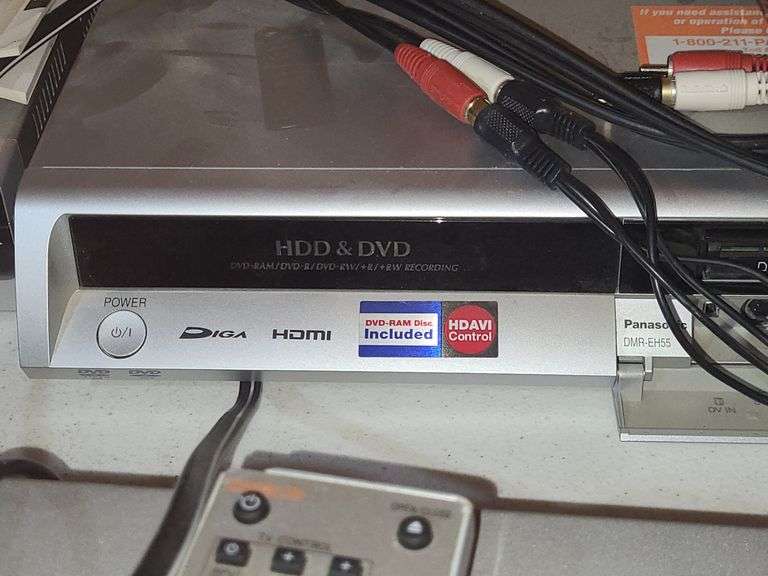 Panasonic HDD And DVD Recorder With Remote