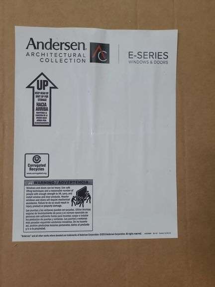 New In Box Andersen E-Series Window Unopened