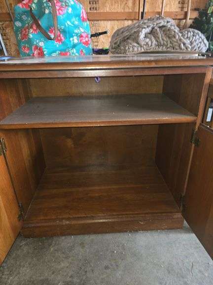TV Stand With Shelf And Two Cabinet Doors (Approx. 30" x 30")