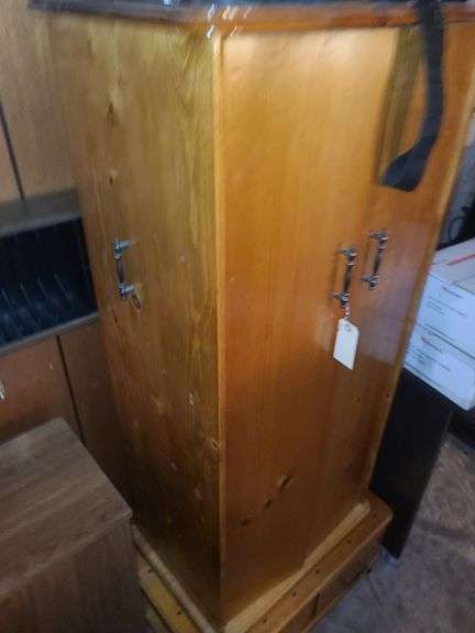 Wooden Rotating CD Cabinet