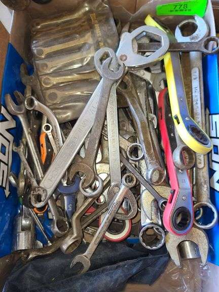 Assorted Wrenches, Various Sizes and Manufacturers