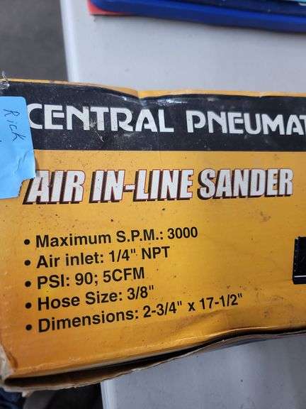 Central Pneumatic Air In-Line Sander