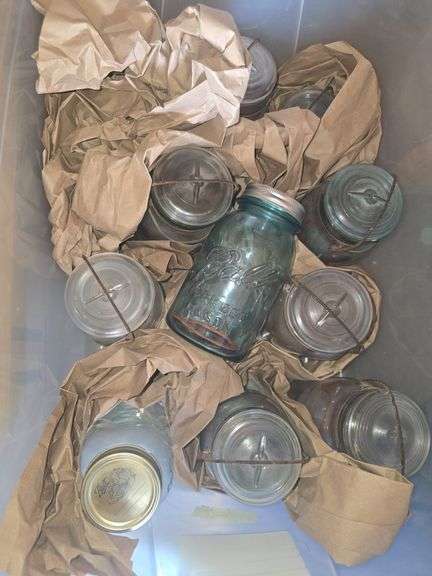 2 Boxes Vintage Mason Jars, Corelle Corning Set, Various Dishes