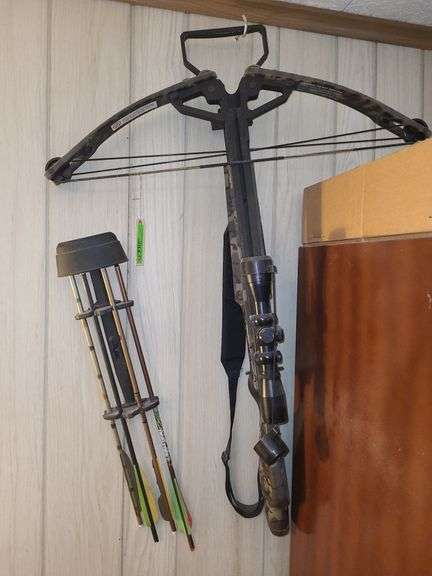 Legend SL Crossbow With Simmons Scope, Box, And Arrows