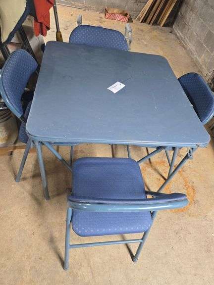 Folding Card Table & 4 Chairs
