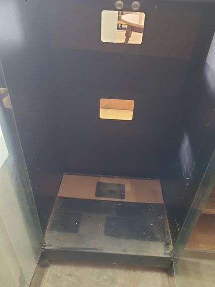 Wooden Cabinet With Glass Doors