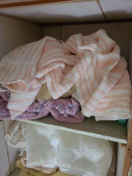 3 Shelves Of Assorted Towels