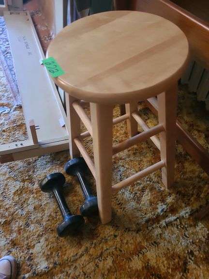 Blanket Rack, Stool, And Weights