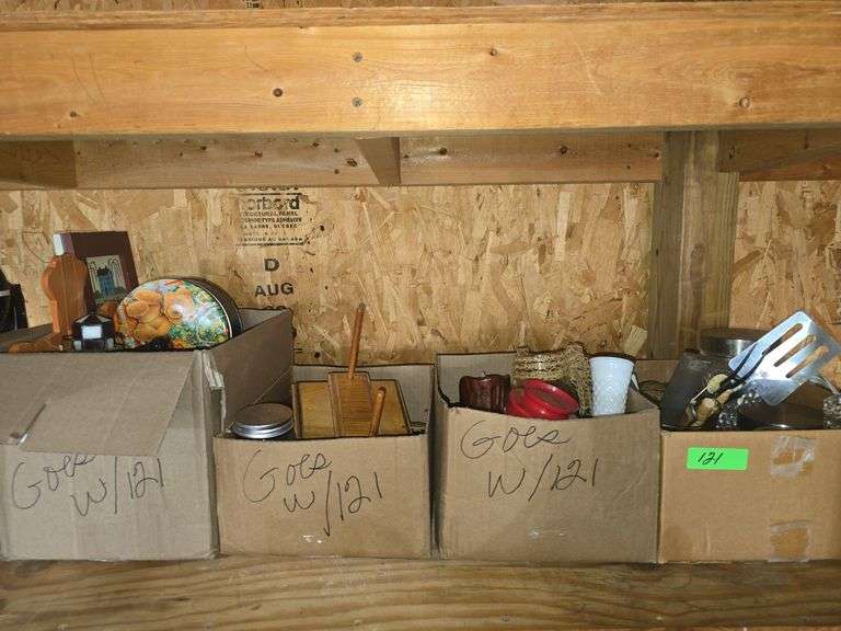 4 Boxes Kitchen Utensils and Decor