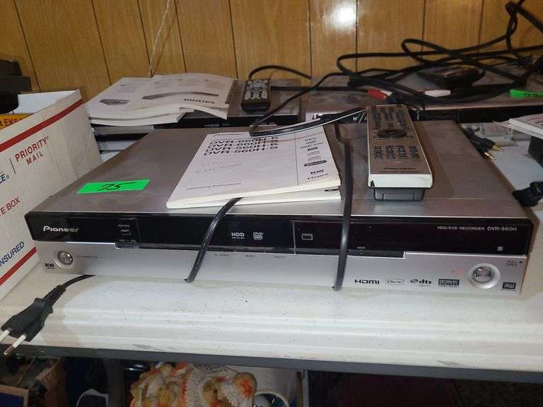 Pioneer HDD/DVD Recorder With Remote And Manual