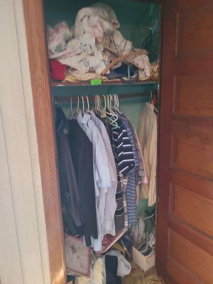 Contents Of Closet, Men's Clothes And Sheets