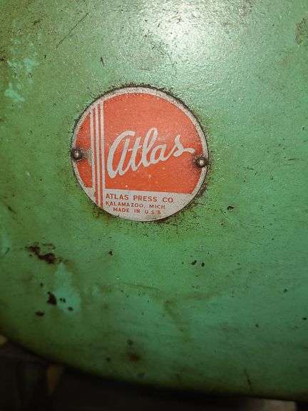 Atlas Lathe, Approx. 4½ft x 4ft x 16in. Includes Six drawers and Contents And Wall Cabinet and Contents, Very Heavy, Bring Help