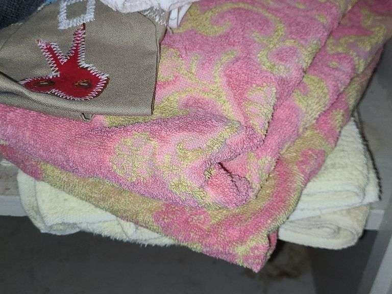 Shelf Of Assorted Towels