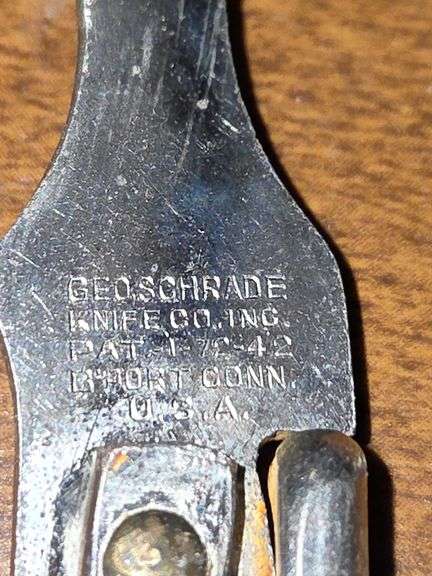 Vintage Geo. Schrade "Wire Jack" Pocket Knife.