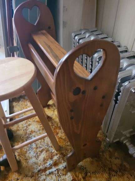 Blanket Rack, Stool, And Weights