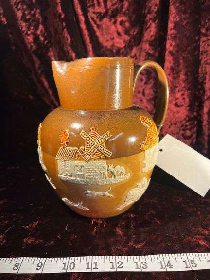 Royal Doulton Early English Brown & Tan Pottery Jug