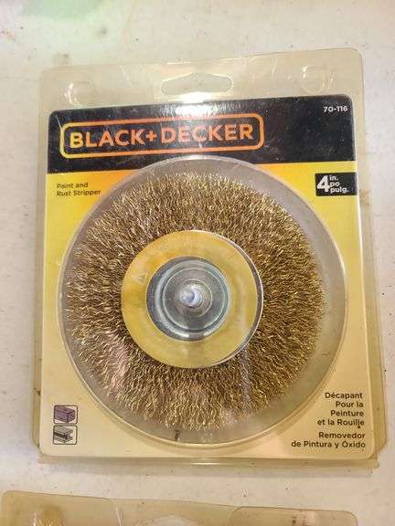 Five Brass Wire Wheels, NIP