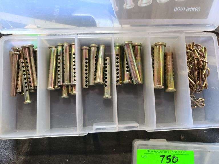 Two Containers of Assorted Adjustable Clevis Pins