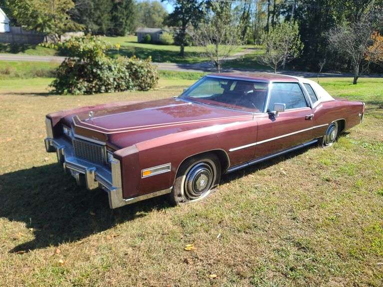 1976 Cadillac El Dorado, One Owner, Runs Momentarily, NEEDS Tires, 500CU Engine