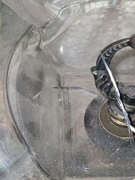 Vintage Glass Ash Tray (Cracked)