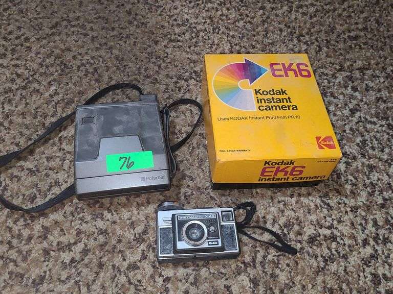 Polaroid Camera, Kodak Instant Camera, Kodak Instamatic, Magicube, And Kodak Negative Film