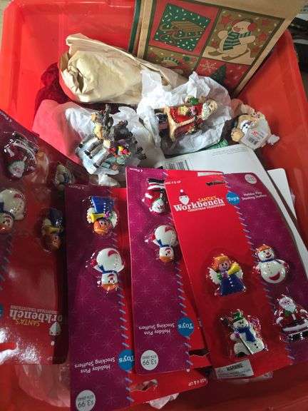 Tote Of Christmas Decor