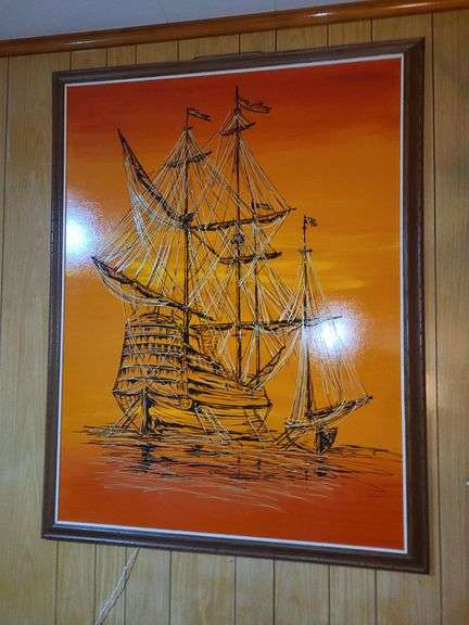 Wall Decor, Painting, Barometer, And Clock