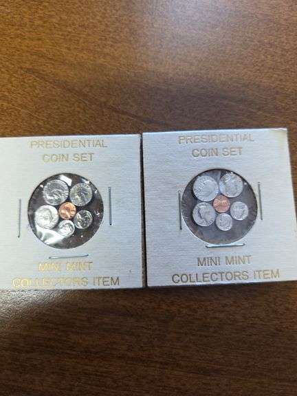 2 Mini Mint Collectors Presidential Coin Sets