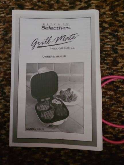 Kitchen Selectives Grill-Mate New In Box