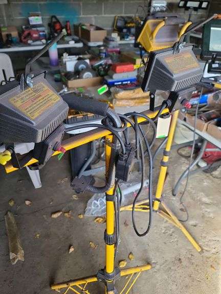 Two Work Lights on Tripods, Untested