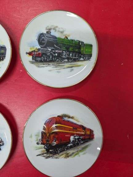 6 Mini Train Plates