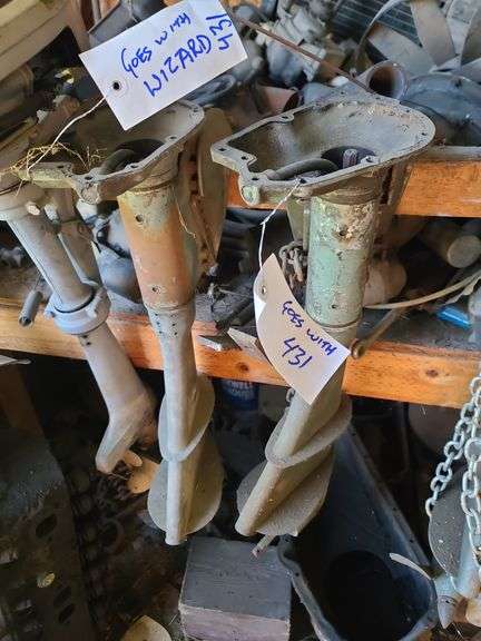 Wizard 10HP Boat Motor and Two Extra Prop Shafts