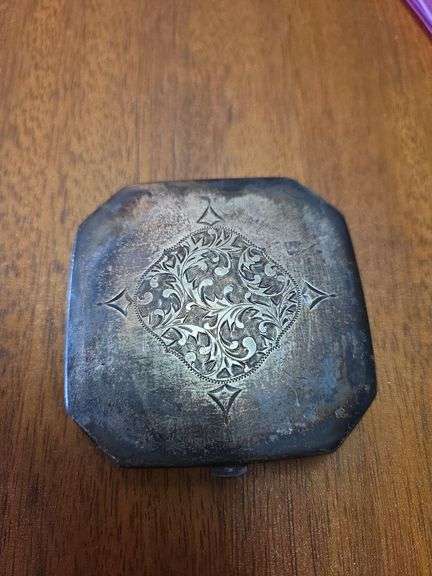 Antique Sterling Silver Compact.