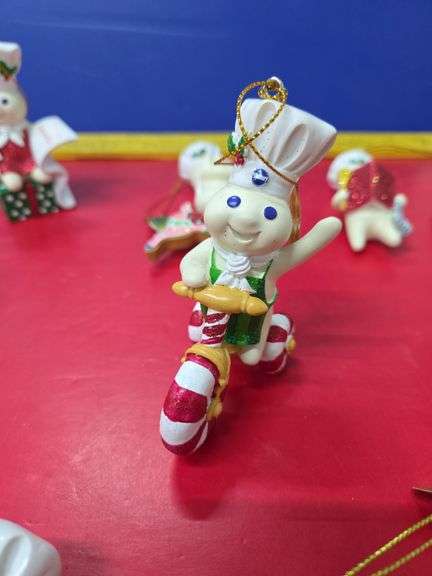 17 Danbury Mint Pillsbury DoughBoy Christmas Ornaments